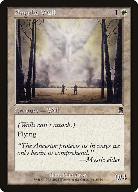 Angelic Wall, Magic card ODY 3 — Odyssey set