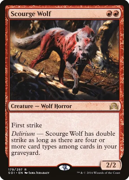 Scourge Wolf, Magic card SOI 179 — Shadows over Innistrad set