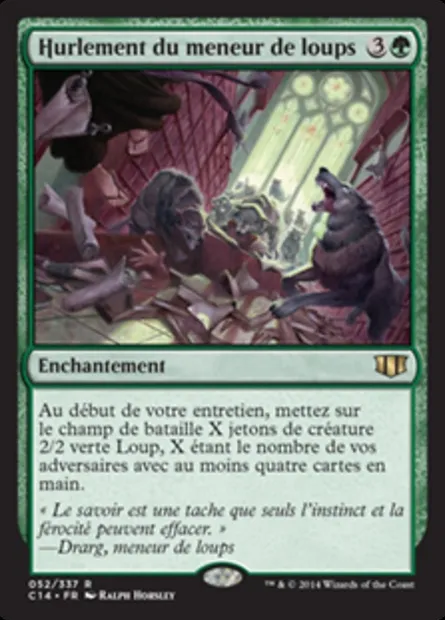 Hurlement du meneur de loups, carte Magic C14 52 — extension Commander 2014