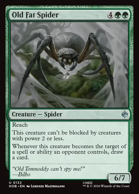 Old Fat Spider, Magic card HOB 132 — The Hobbit set