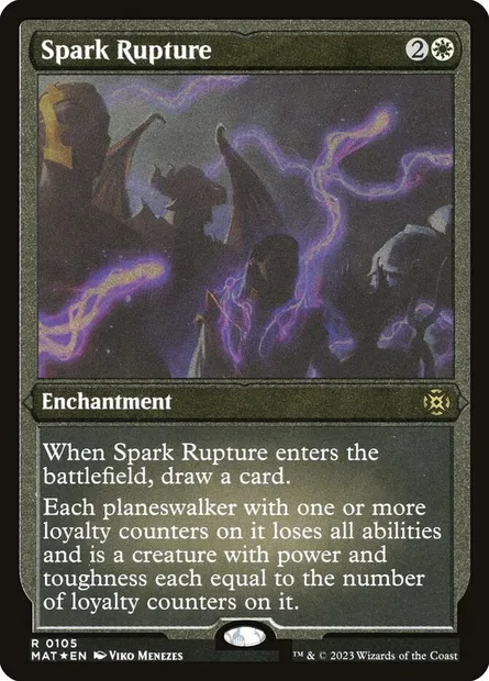 Spark Rupture, Magic card MAT 105 — March of the Machine: The Aftermath set