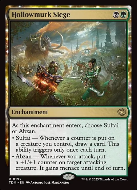 Hollowmurk Siege, Magic card TDM 192 — Tarkir: Dragonstorm set