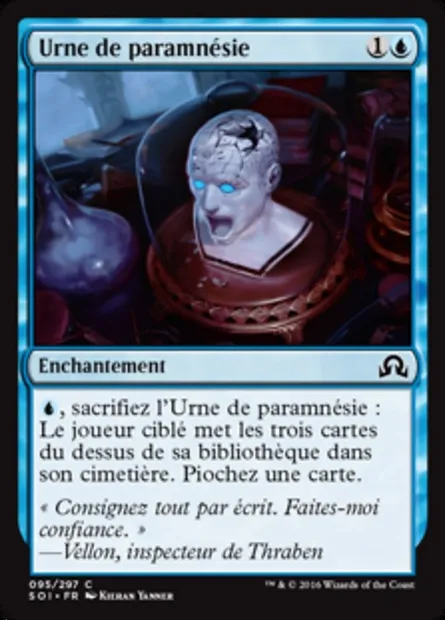 Urne de paramnésie, carte Magic SOI 95 — extension Ténèbres sur Innistrad