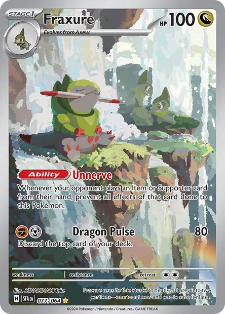 Fraxure, Pokémon card SFA 077 — Shrouded Fable set
