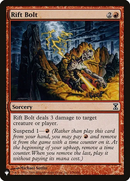 Rift Bolt, Magic card PLST TSP-176 — The List set