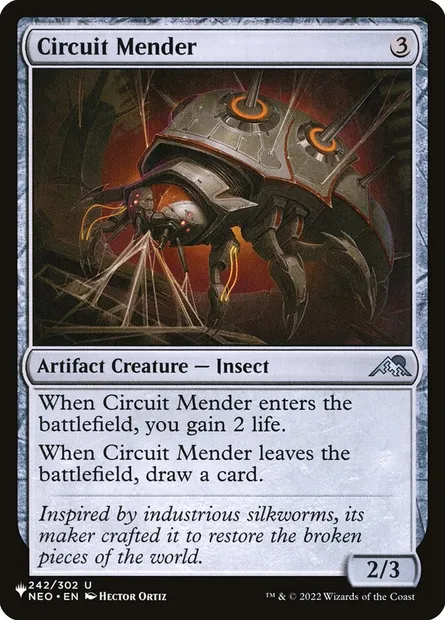 Circuit Mender, Magic card PLST NEO-242 — The List set