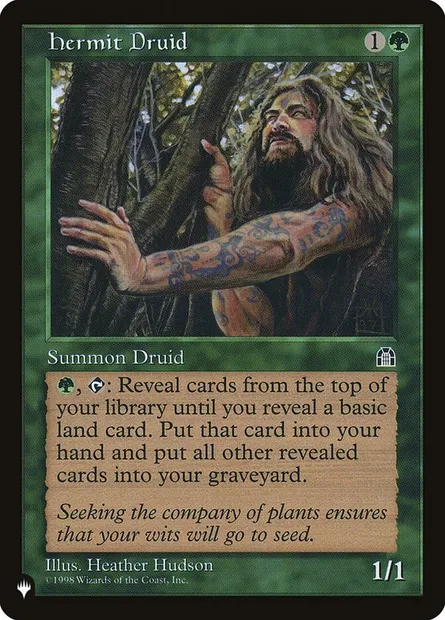 Druide ermite, carte Magic PLST STH-108 — extension The List