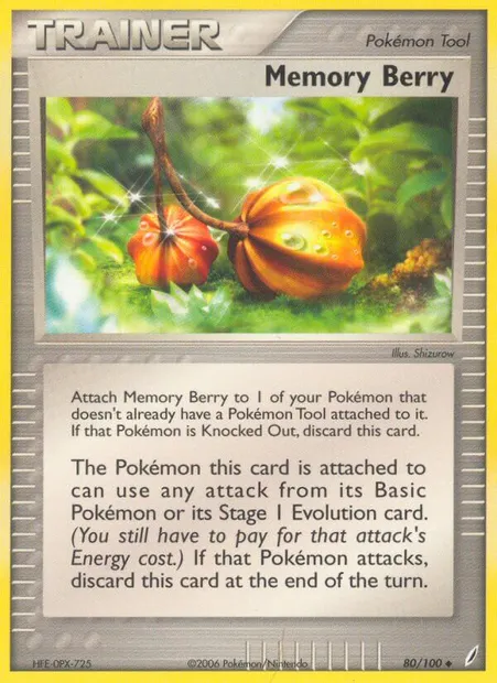 Memory Berry, Pokémon card CG 80 — Crystal Guardians set