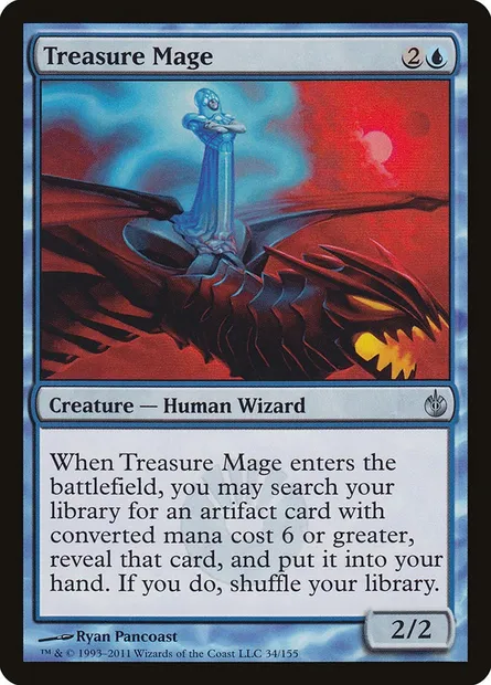 Treasure Mage, Magic card MBS 34 — Mirrodin Besieged set