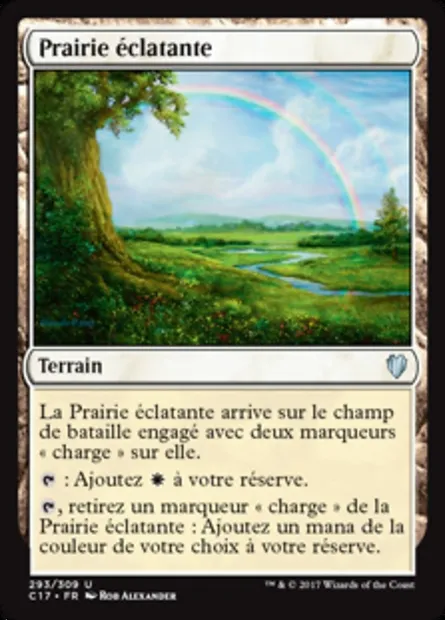Prairie éclatante, carte Magic C17 293 — extension Commander 2017