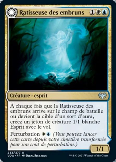 Ratisseuse des embruns // Don des embruns, carte Magic VOW 233 — extension Innistrad : noce écarlate
