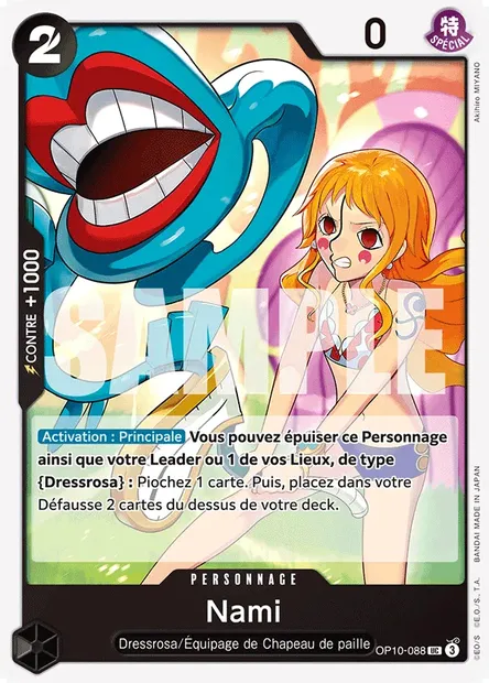 Nami, carte One Piece OP10-088 — extension SANG ROYAL