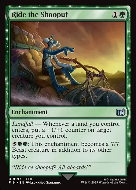 Ride the Shoopuf, Magic card FIN 197 — Final Fantasy set