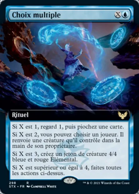 Choix multiple, carte Magic STX 298 — extension Strixhaven: l'Académie des Mages