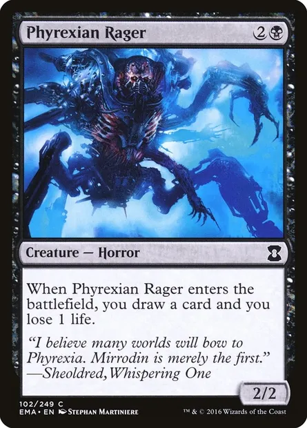 Furie phyrexiane, carte Magic EMA 102 — extension Eternal Masters