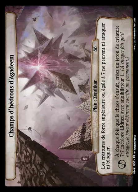 Champs d'hèdrons d'Agadeem, carte Magic MOC 146 — extension March of the Machine Commander