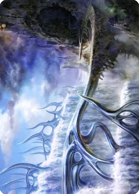 Mistvault Bridge // Mistvault Bridge, carte Magic AMH2 75 — extension Modern Horizons 2 Art Series