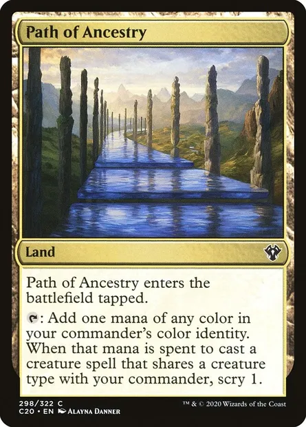 Path of Ancestry, Magic card C20 298 — Commander 2020 set