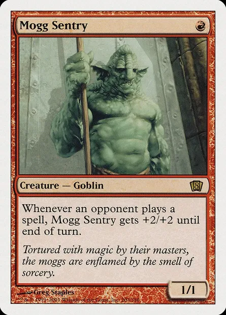 Mogg Sentry, Magic card 8ED 203 — Eighth Edition set