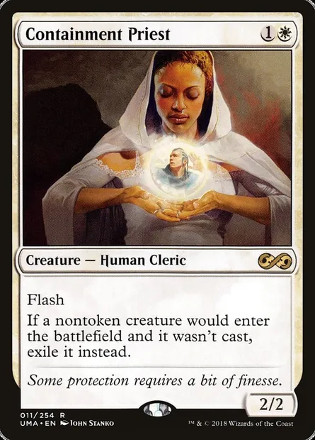 Prêtresse du confinement, carte Magic UMA 11 — extension Ultimate Masters