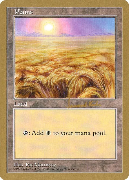 Plains, Magic card WC97 jk432 — World Championship Decks 1997 set