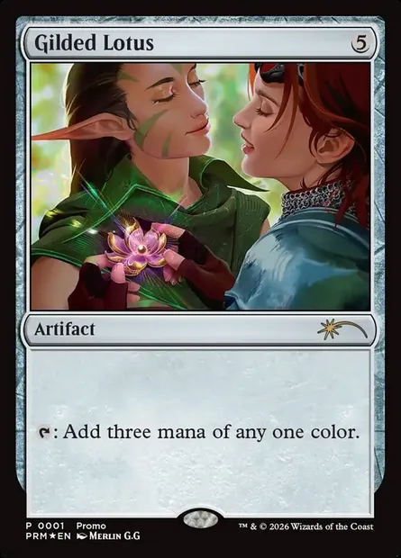 Gilded Lotus, Magic card PW26 3 — Wizards Play Network 2026 set