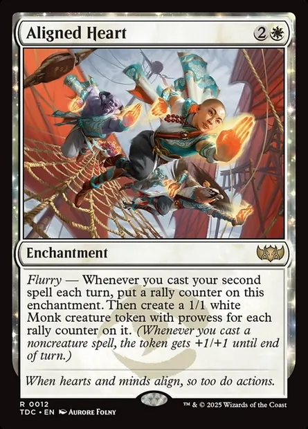 Aligned Heart, Magic card TDC 12 — Tarkir: Dragonstorm Commander set