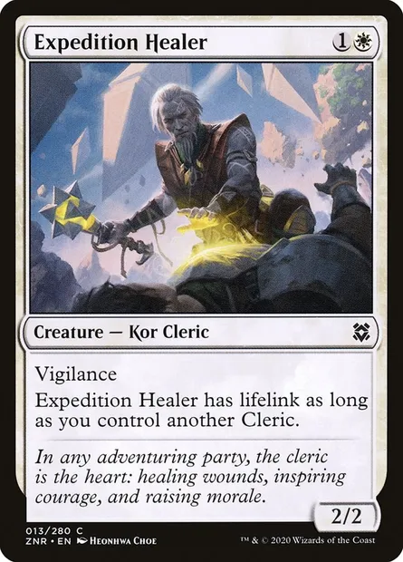 Expedition Healer, Magic card ZNR 13 — Zendikar Rising set
