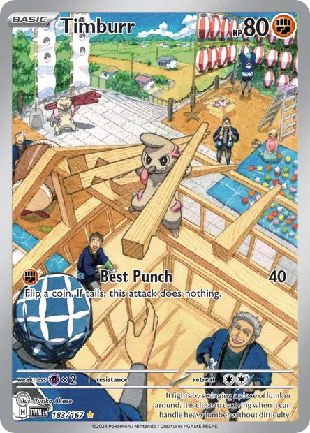 Timburr, Pokémon card TWM 183 — Twilight Masquerade set