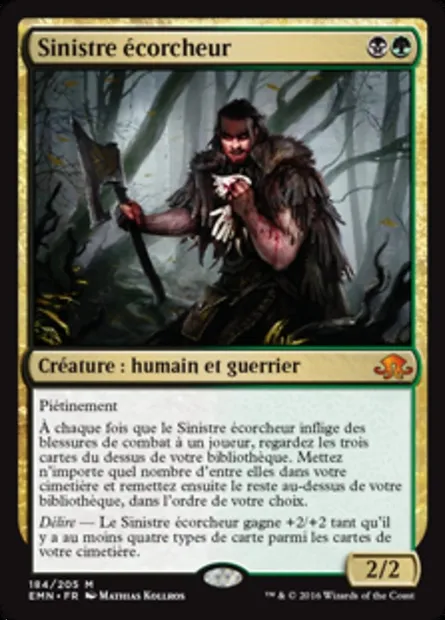Sinistre écorcheur, carte Magic EMN 184 — extension La lune hermétique
