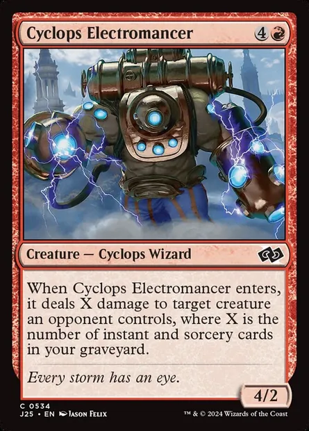 Cyclops Electromancer, Magic card J25 534 — Foundations Jumpstart set