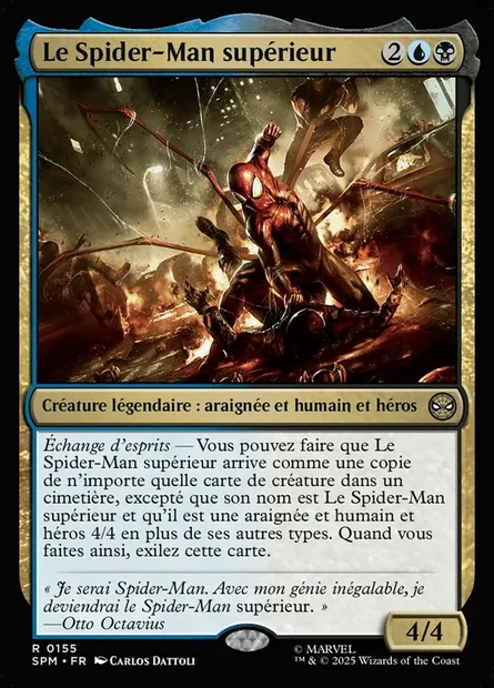 Le Spider-Man supérieur, carte Magic SPM 155 — extension Marvel's Spider-Man