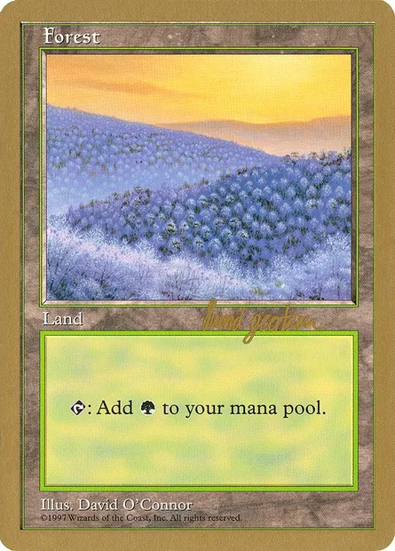 Forest, Magic card WC97 sg449 — World Championship Decks 1997 set