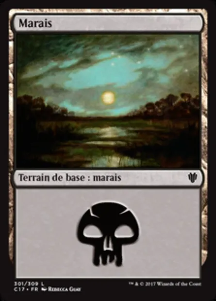 Marais, carte Magic C17 301 — extension Commander 2017