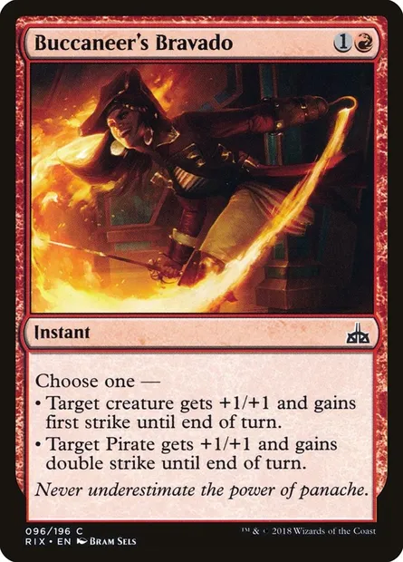 Buccaneer's Bravado, Magic card RIX 96 — Rivals of Ixalan set