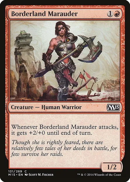 Borderland Marauder, Magic card M15 131 — Magic 2015 set