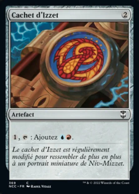 Cachet d'Izzet, carte Magic NCC 369 — extension New Capenna Commander
