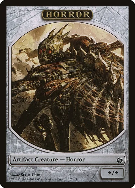 Horror, carte Magic TMBS 4 — extension Mirrodin Besieged Tokens