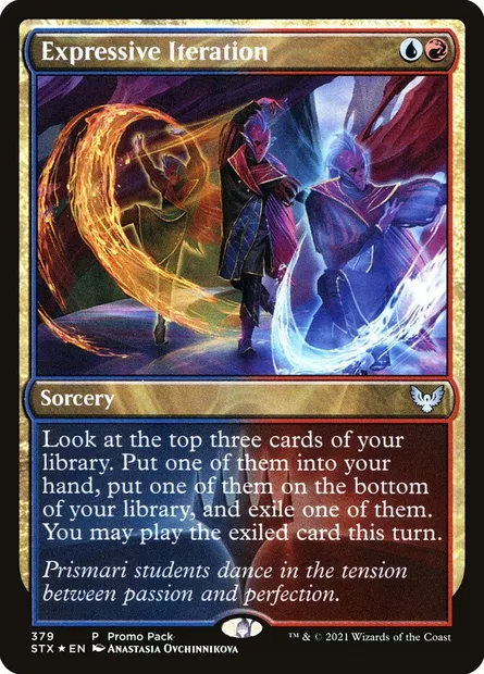 Expressive Iteration, Magic card STX 379 — Strixhaven: School of Mages set
