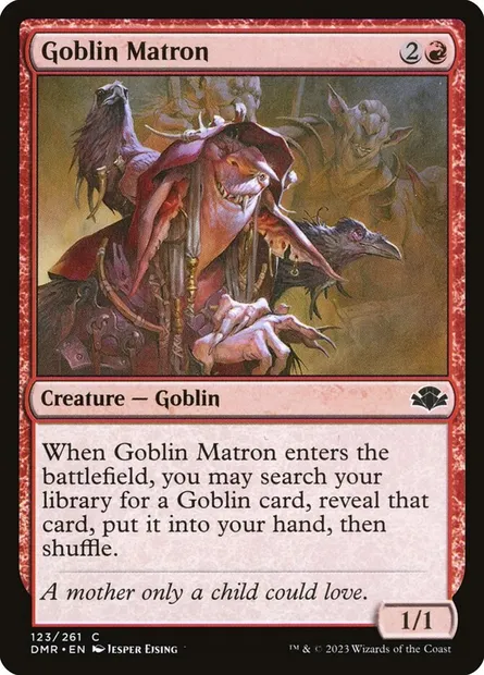 Goblin Matron, Magic card DMR 123 — Dominaria Remastered set