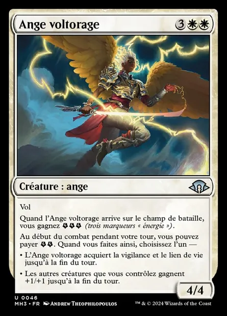 Ange voltorage, carte Magic MH3 46 — extension Modern Horizons 3