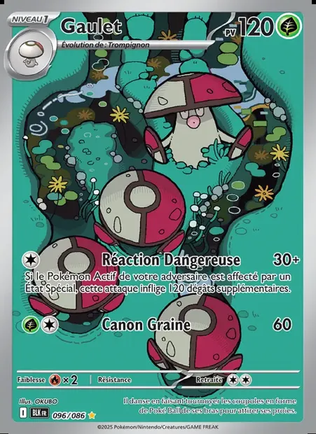 Gaulet, carte Pokémon BLK 096 — extension Foudre Noire