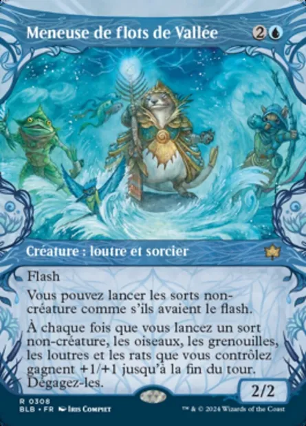 Meneuse de flots de Vallée, carte Magic BLB 308 — extension Bloomburrow