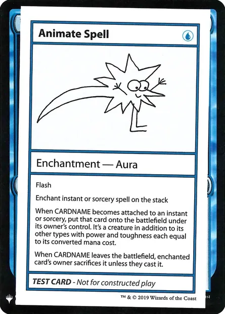 Animate Spell, carte Magic CMB1 16 — extension Mystery Booster Playtest Cards 2019