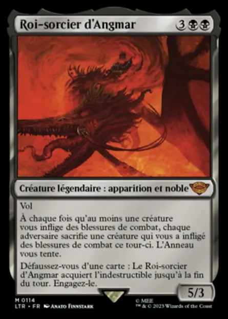 Witch-king of Angmar, carte Magic LTR 114 — extension Le Seigneur des Anneaux : chroniques de la Terre du Milieu