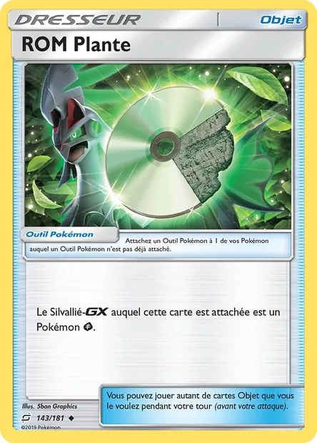 ROM Plante, carte Pokémon TEU 143 — extension Duo de Choc