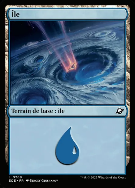 Île, carte Magic EOE 269 — extension Edge of Eternities