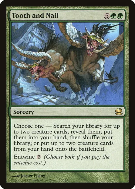 Dent et ongle, carte Magic MMA 170 — extension Modern Masters
