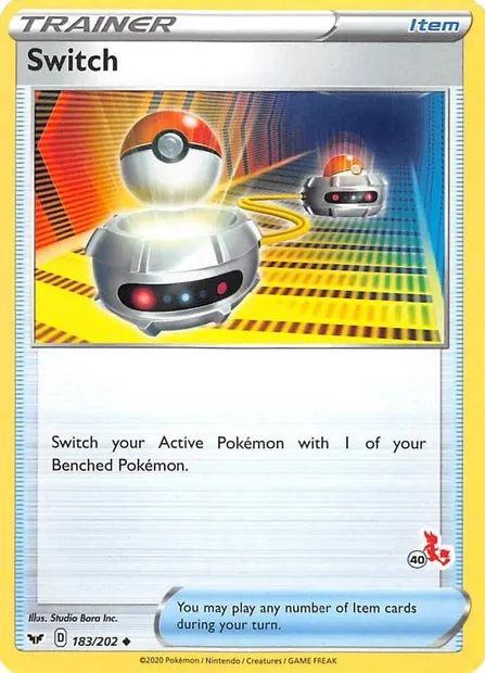 Switch, Pokémon card BA22 183-40 — Battle Academy 2022 set