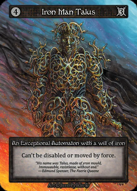 Iron Man Talus, Sorcery card ATH 174 — Arthurian Legends set
